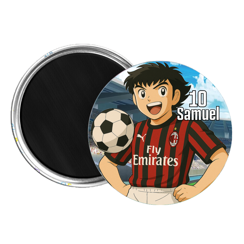 10 Magneti Milan Calamite frigo tondo 5.8cm personalizzabile 10 Magneti Milan Calamite frigo tondo 5.8cm personalizzabile