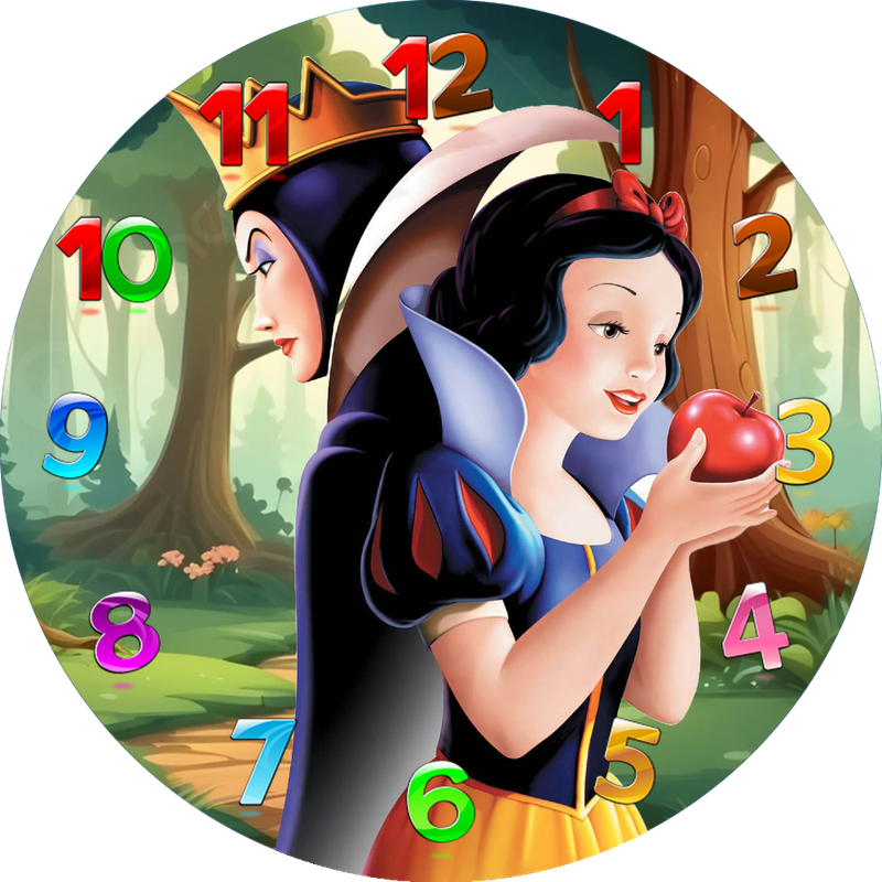 Orologi Biancaneve personalizzato su CD Gadget regalini fine festa Orologi Biancaneve personalizzato su CD Gadget regalini fine festa