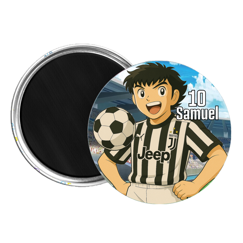 10 Magneti Juventus Calamite frigo tondo 5.8cm personalizzabile