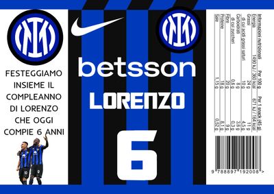 30 Sacchetti Inter personalizza buste patatine piccole