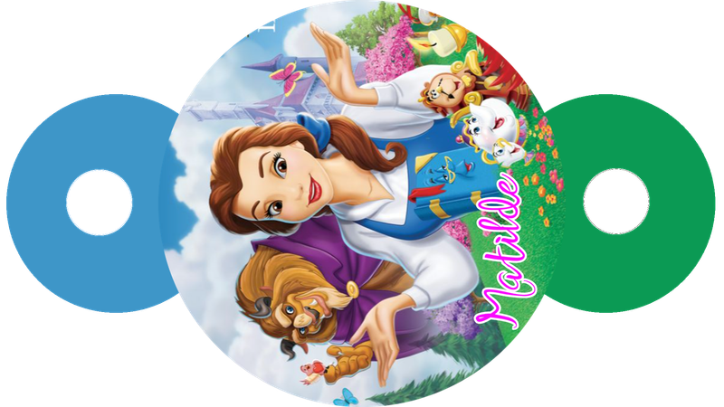 cannuccia personalizzata bella e la bestia addobbi festa compleanno