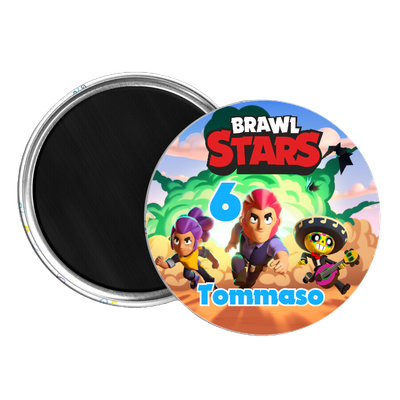 10 Magneti Brawl Stars Calamite frigo tondo 5.8cm personalizzabile