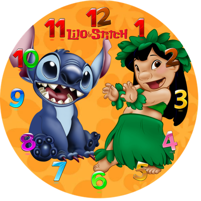 Orologi Stitch personalizzato su CD Gadget regalini fine festa