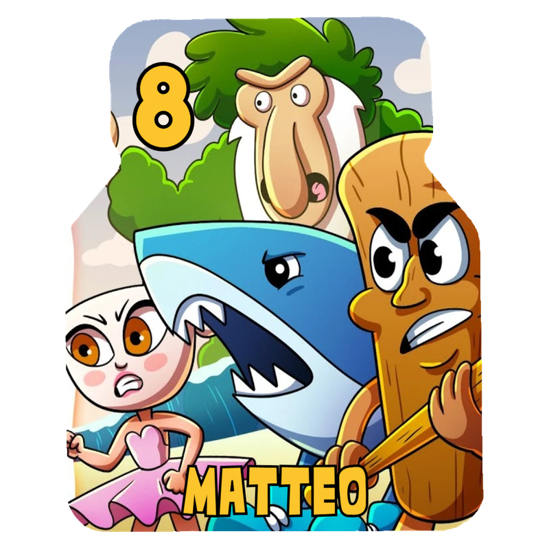 10 Scatoline e adesivi Nutella Brainrot festa personalizzata 10 Scatoline e adesivi Nutella Brainrot festa personalizzata