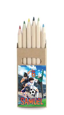 10 set matite colori Capitan Tsubasa personalizza regali fine festa