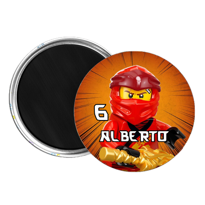 10 Magneti Ninjago Calamite frigo tondo 5.8cm personalizzabile