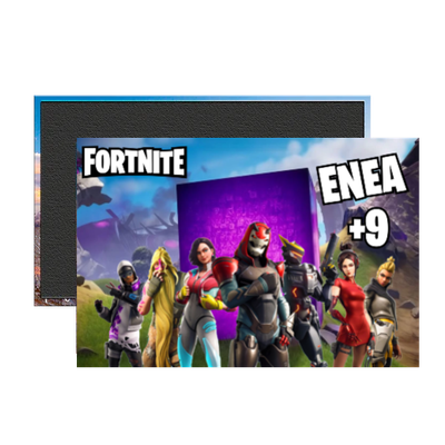 4 Magneti Fortnite Calamite frigo grande rettangolare personalizzabile