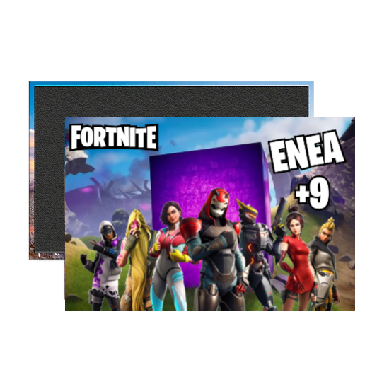 4 Magneti Fortnite Calamite frigo grande rettangolare personalizzabile
