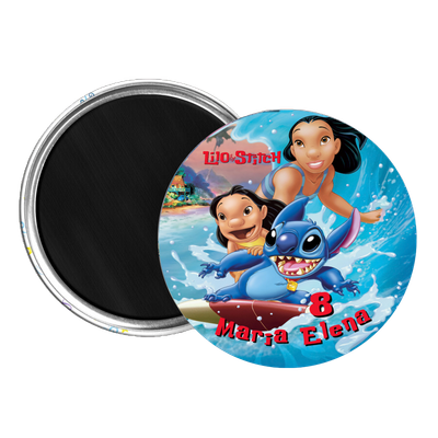10 Magneti Stitch Calamite frigo tondo 5.8cm personalizzabile