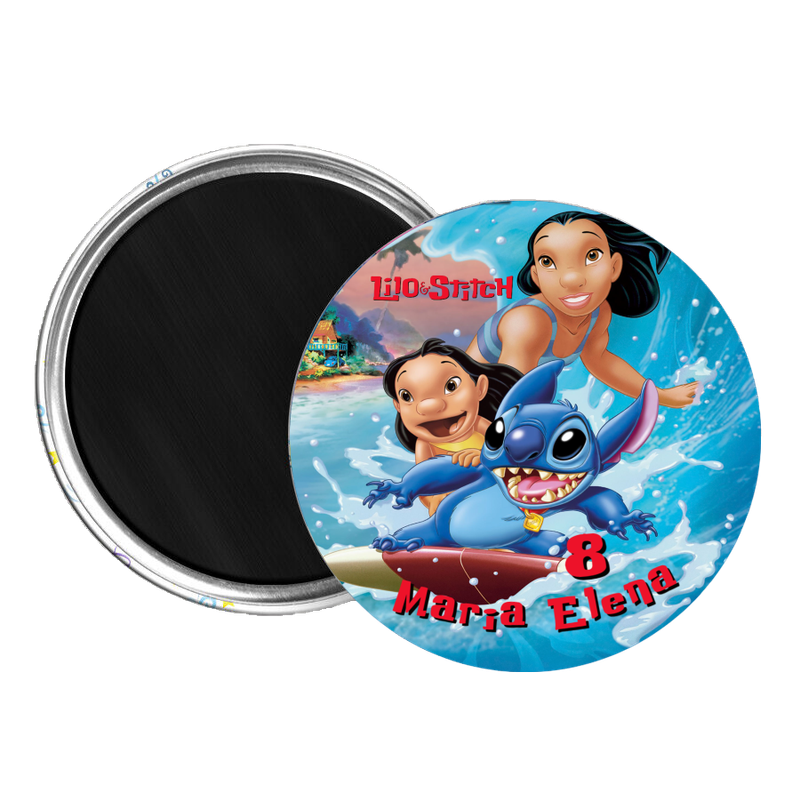 10 Magneti Stitch Calamite frigo tondo 5.8cm personalizzabile