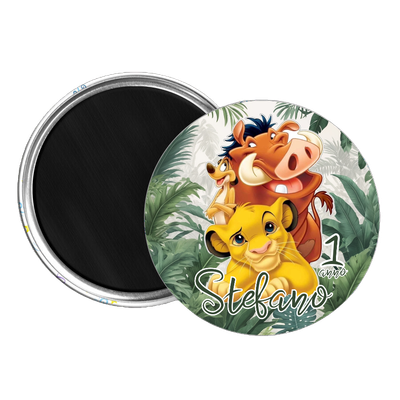 10 Magneti Simba re leone Calamite frigo tondo 5.8cm personalizzabile