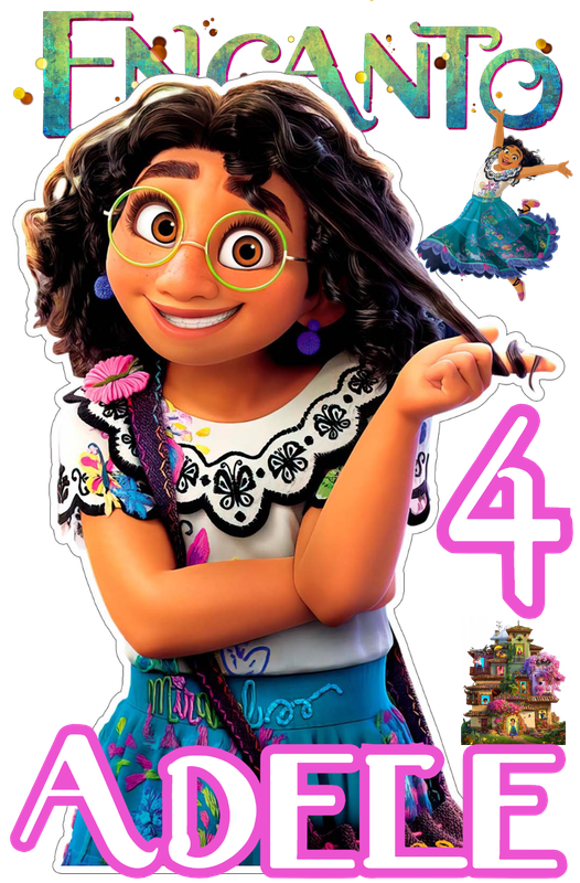 Sagoma in polistirolo Encanto centrotavola personalizzata