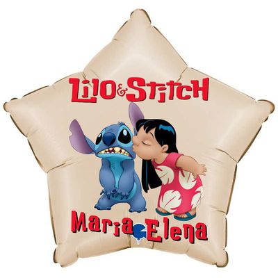 Palloncino Lilo e Stitch personalizzati con nome centrotavola compleanno