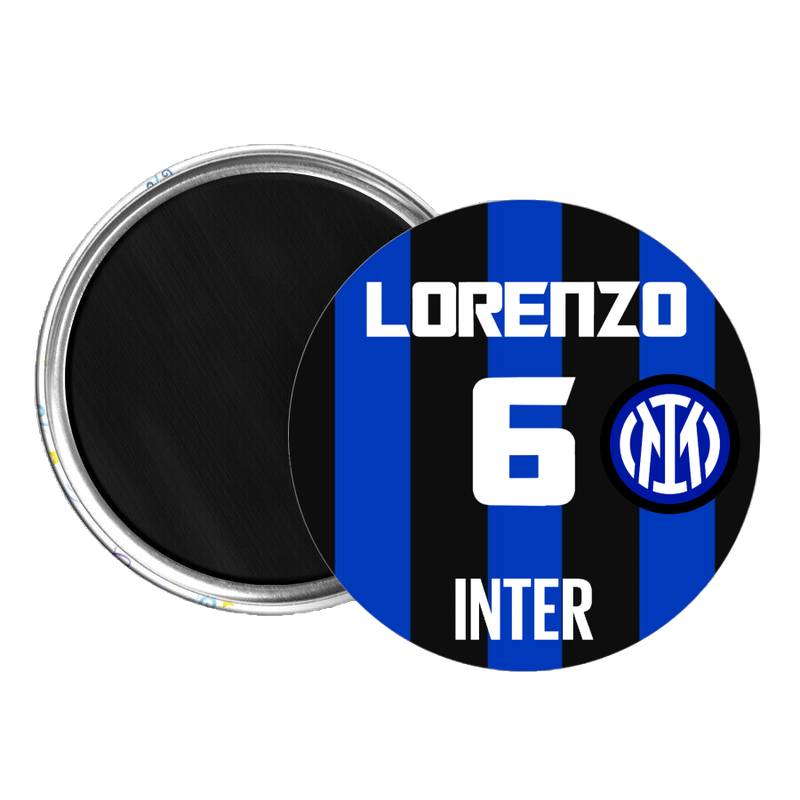 10 Magneti Inter Calamite frigo tondo 5.8cm personalizzabile