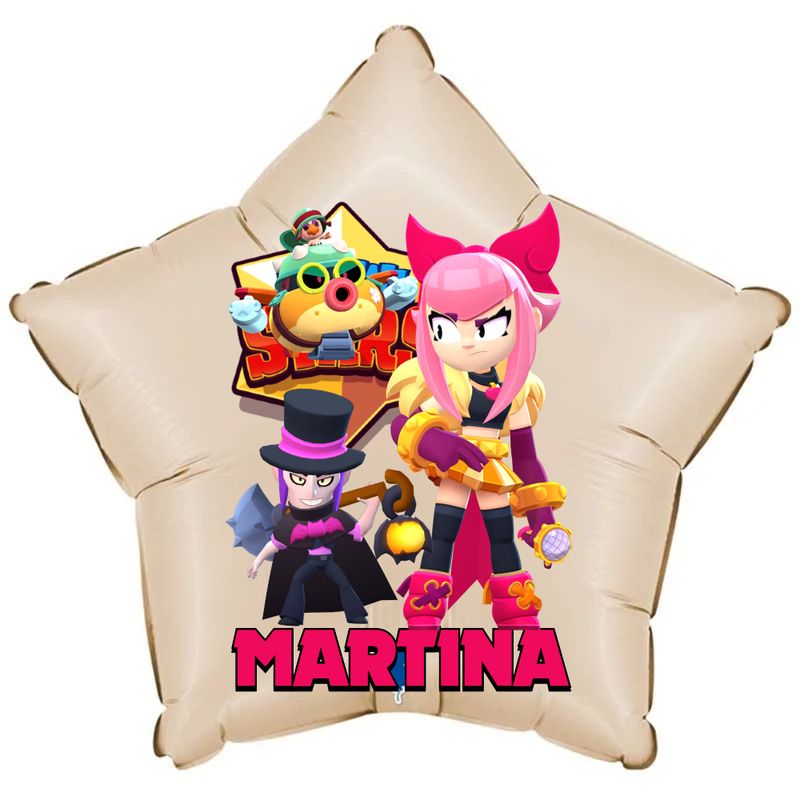Palloncino Brawl Stars personalizzati con nome centrotavola compleanno