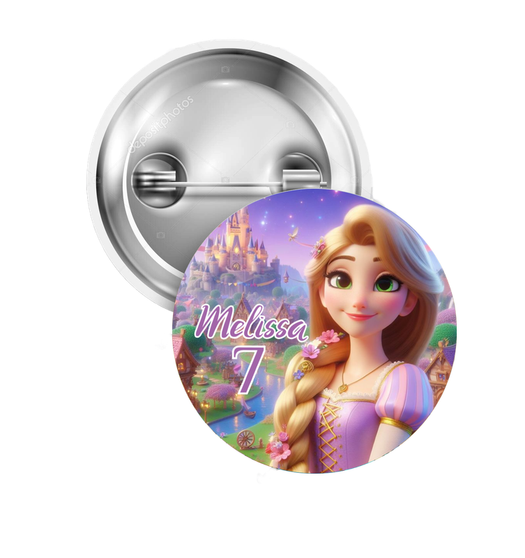 10 Spille zaino scuola Rapunzel personalizza regali fine festa