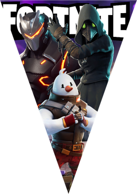 Festone Fortnite personalizza bandierine triangolari compleanno