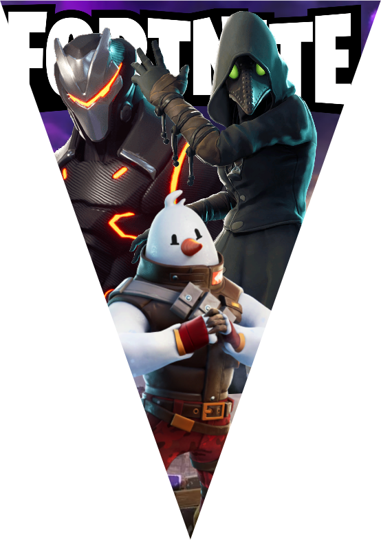 Festone Fortnite personalizza bandierine triangolari compleanno