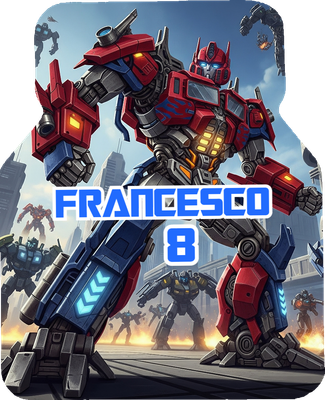 10 Scatoline e adesivi Nutella Transformers festa personalizzata