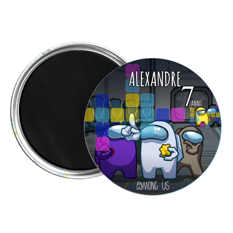10 Magneti Among Us Calamite frigo tondo 5.8cm personalizzabile