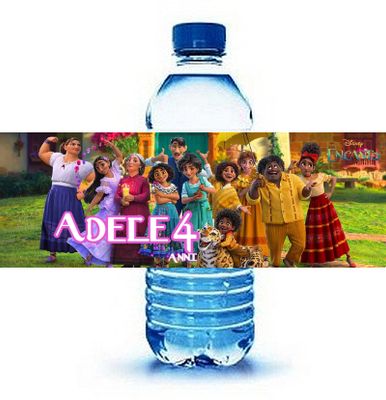 10 Etichette adesive Encanto bottiglie Acqua personalizza festa