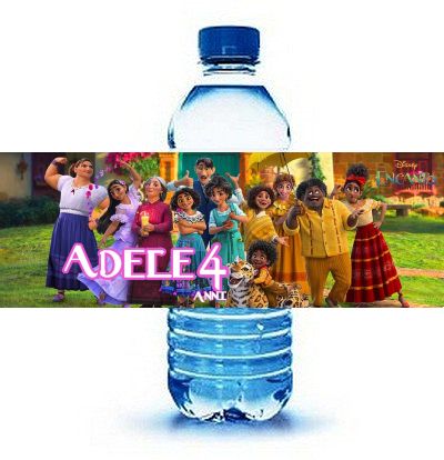10 Etichette adesive Encanto bottiglie Acqua personalizza festa