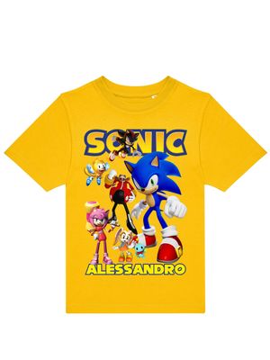 Magliette Sonic personalizzate con nome