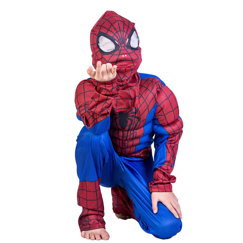 Spiderman Uomoragno Costume muscoli cosplay bambino