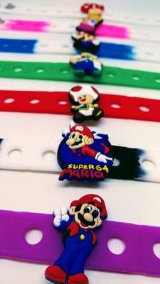 Bracciali Super Mario Bros regalini fine festa compleanno
