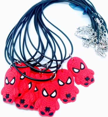 Collane Spiderman con pendente personalizzabile regali festa