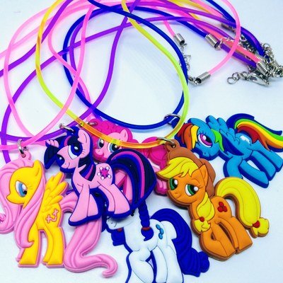 âŹ0,95 - 10 Collane pendente PVC My Little Pony