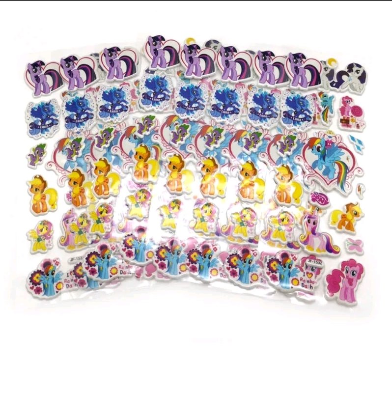 30 fogli stickers Adesivi a tema my Little pony