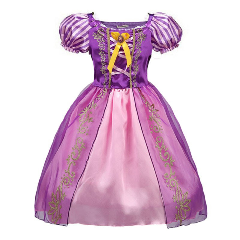 Costume Principessa Rapunzel Disney Vestito Bambina