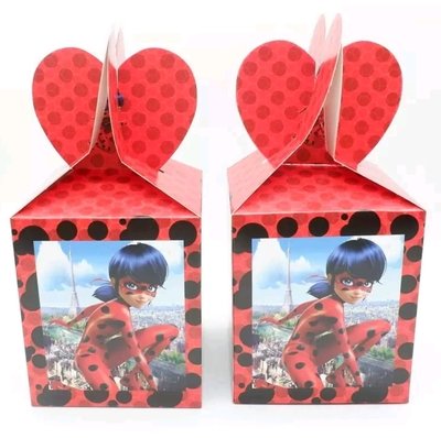 Scatoline a tema Miraculous Ladybug confezioni regalo caramelle dolcetti