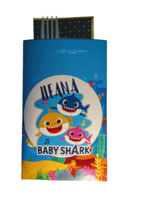 10 Porta Tovaglioli e Posate personalizzabili addobbi feste di compleanno 1 Porta Tovaglioli e Posate personalizzati baby shark