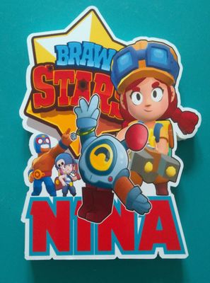 Sagoma in polistirolo centrotavola personalizzata sagoma scritta nome in polistirolo personalizzato centrotavola personaggi Brawl stars