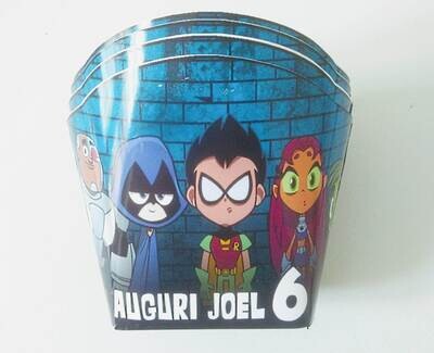 Scatolina patatine Mc Donald personalizzabile addobbi festa a tema teen titans go