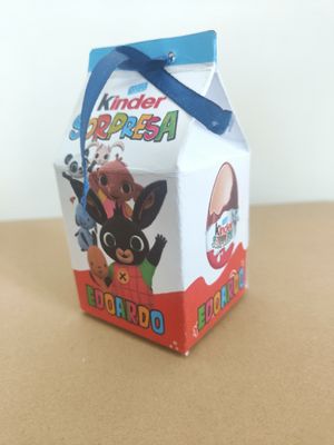 1 Scatolina Ovetto Kinder personalizza regalino fino festa