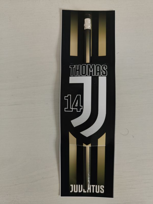 10 Matite segnaposto Juventus personalizza regali fine festa