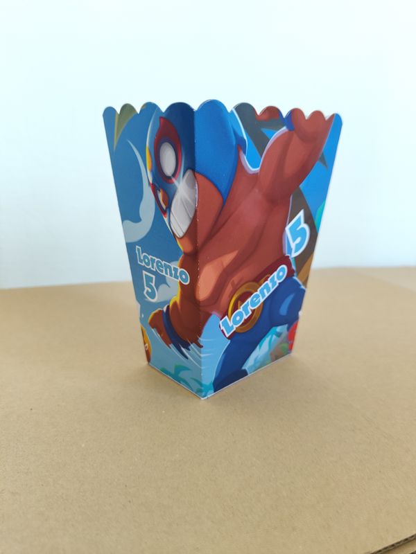 1 scatolina Popcorn Brawl Stars personalizza allestimento tavolo festa
