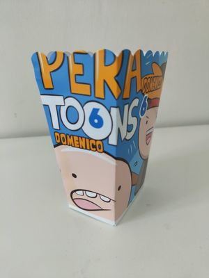 1 scatolina Popcorn Pera Toons personalizza allestimento tavolo festa
