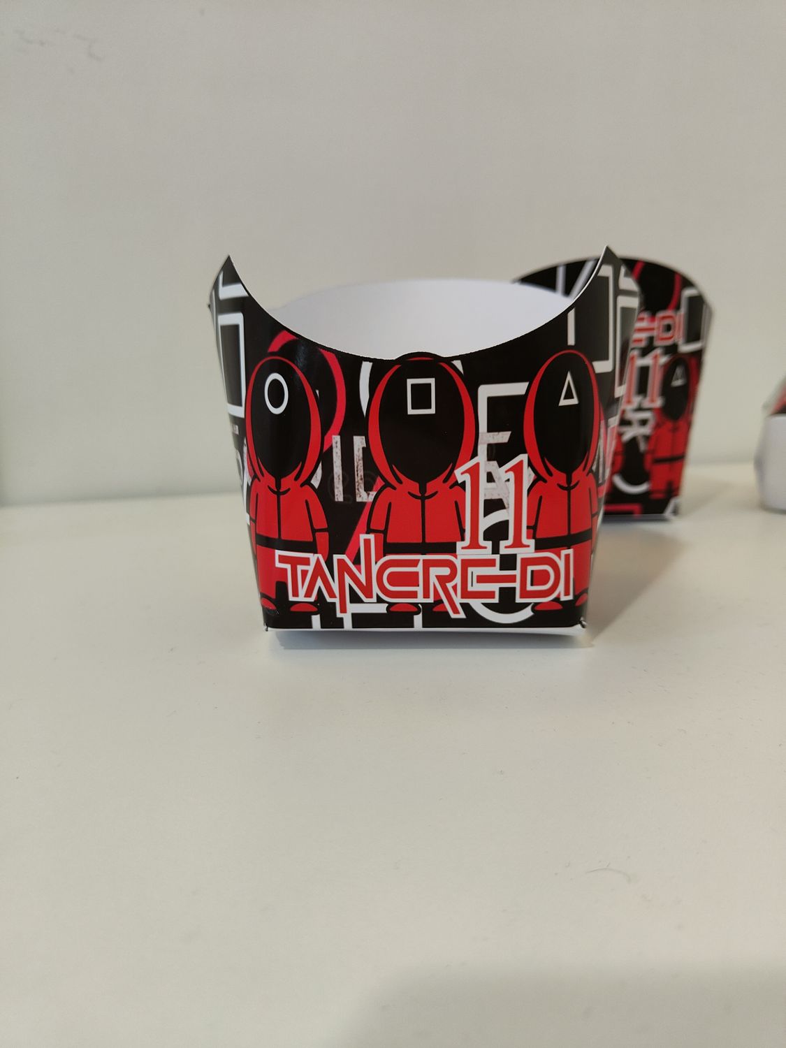 1 Scatolina porta patatine mc donalds Squid Game personalizzata