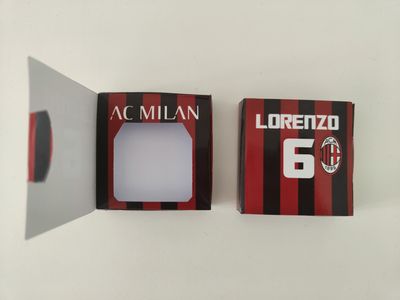 10 Scatoline e adesivi Nutella Milan festa personalizzata