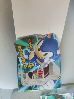 10 Scatoline e adesivi Nutella Sonic festa personalizzata