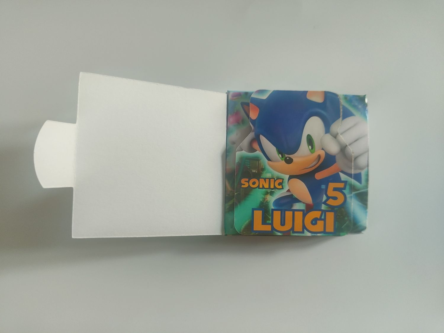 10 Scatoline e adesivi Nutella Sonic festa personalizzata