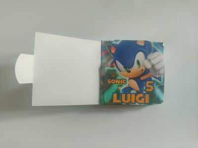 10 Scatoline e adesivi Nutella Sonic festa personalizzata