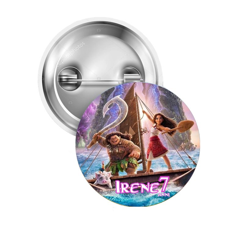 10 Spille zaino scuola Oceania Vaiana personalizza regalini fine festa