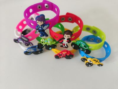 10 Bracciali in gomma personaggi 2D Blaze regali fine festa