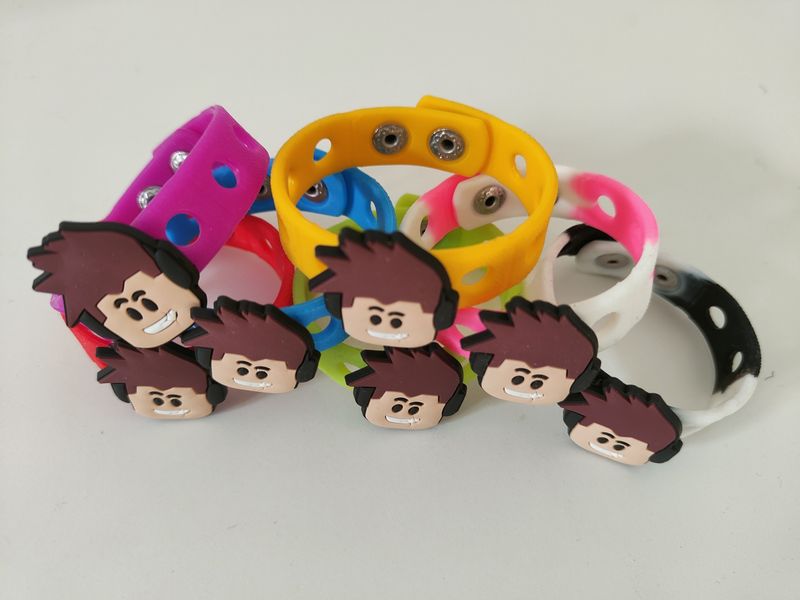 10 Bracciali in gomma personaggi 2D Roblox regali fine festa