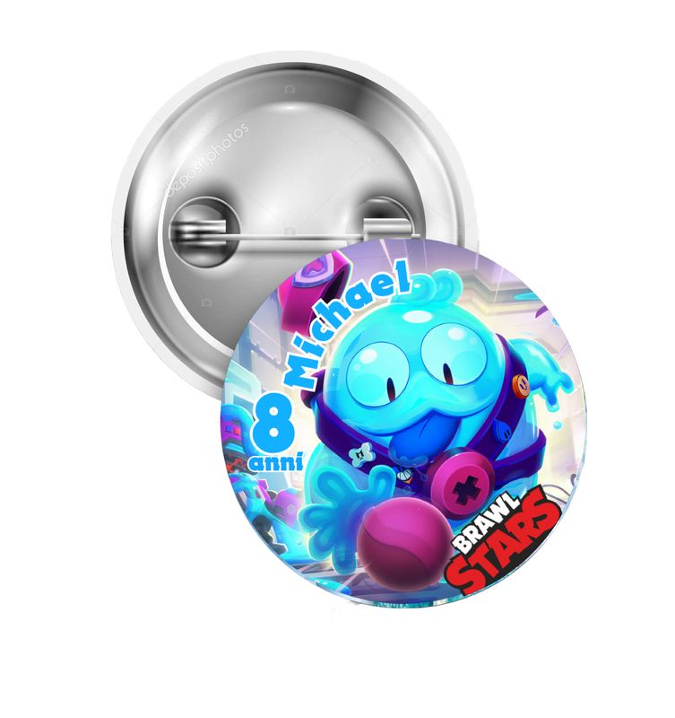 10 Spille zaino scuola Brawl Stars personalizza regalini fine festa